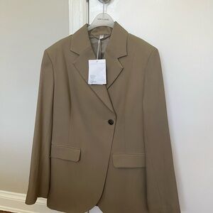& Other Stories asymmetric front wool blended Blazer